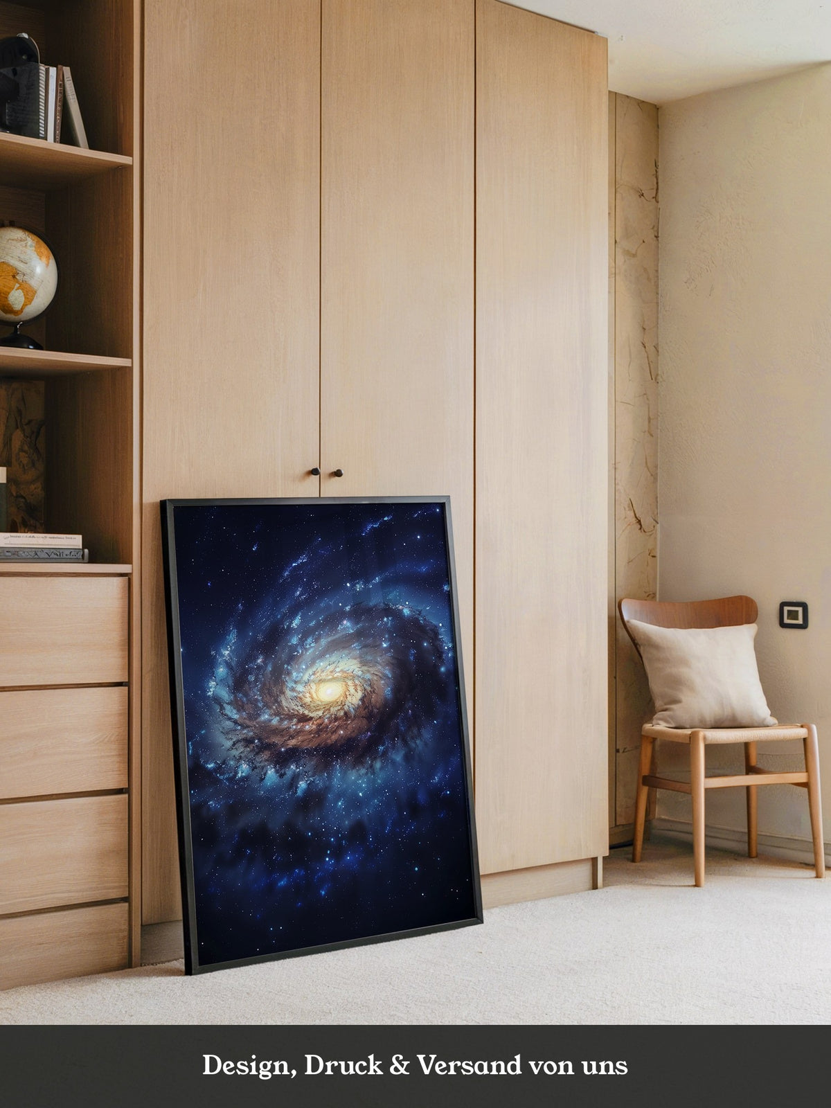Galaxie Spiralstruktur blau