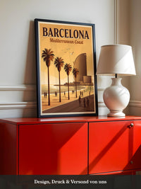 Barcelona Küste Vintage Stil