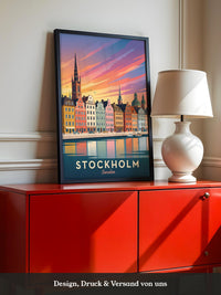 Stockholm Skyline Farbenpracht