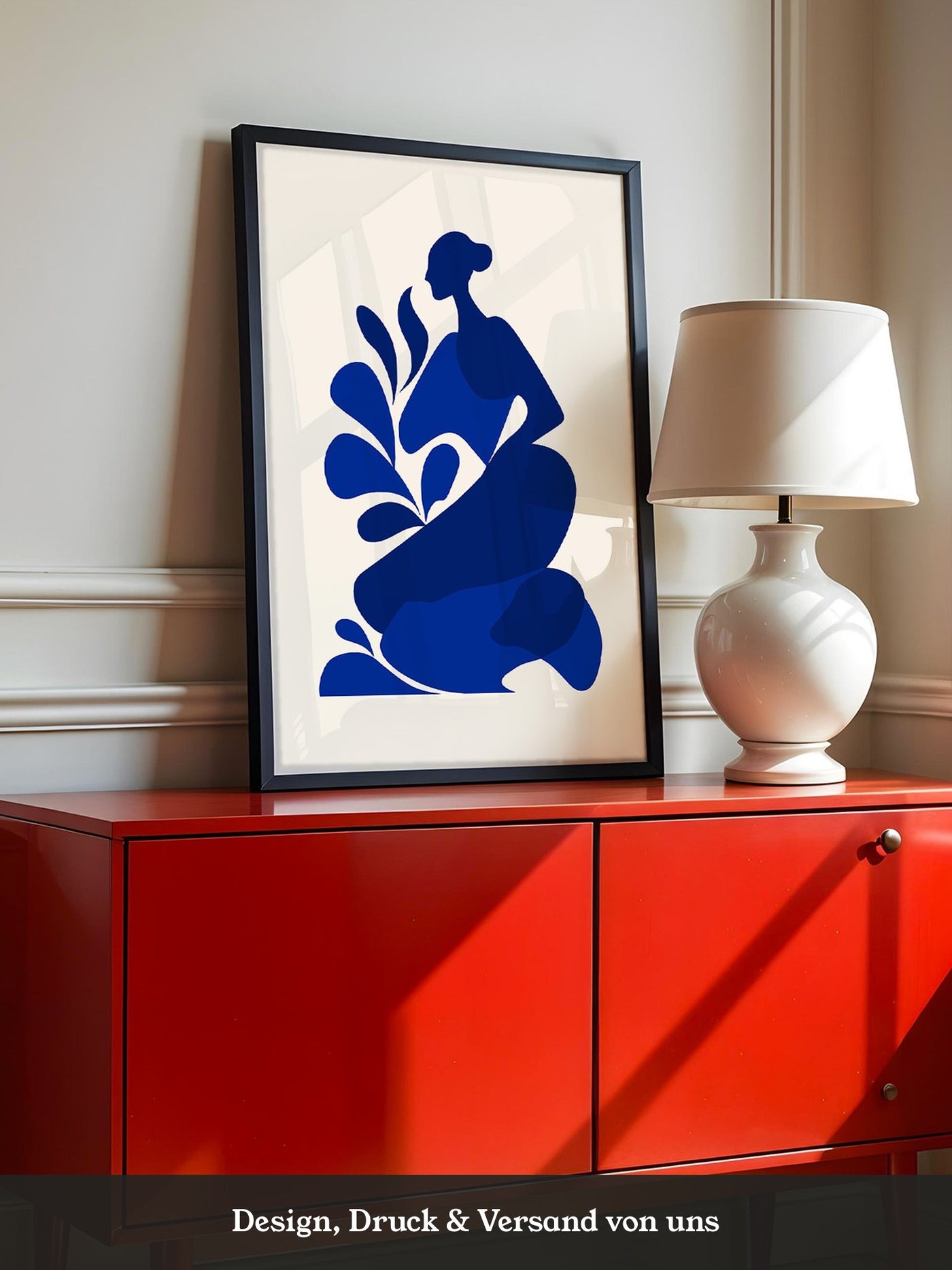 Frauenfigur Blau Silhouette