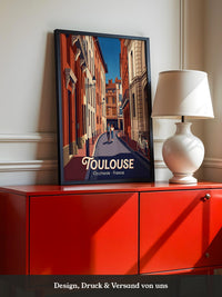 Toulouse Straßen Idylle Vintage