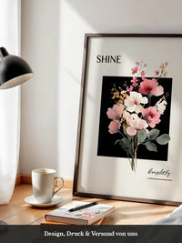 Blumenstrauß Aquarell Kontrast