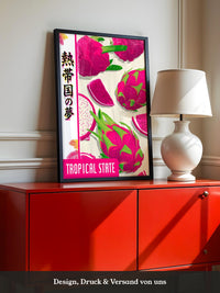 Drachenfrucht Pop-Art Farbtöne