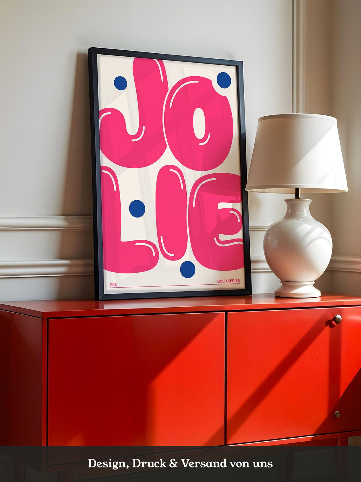 Jolie Pop Art Pink Blau