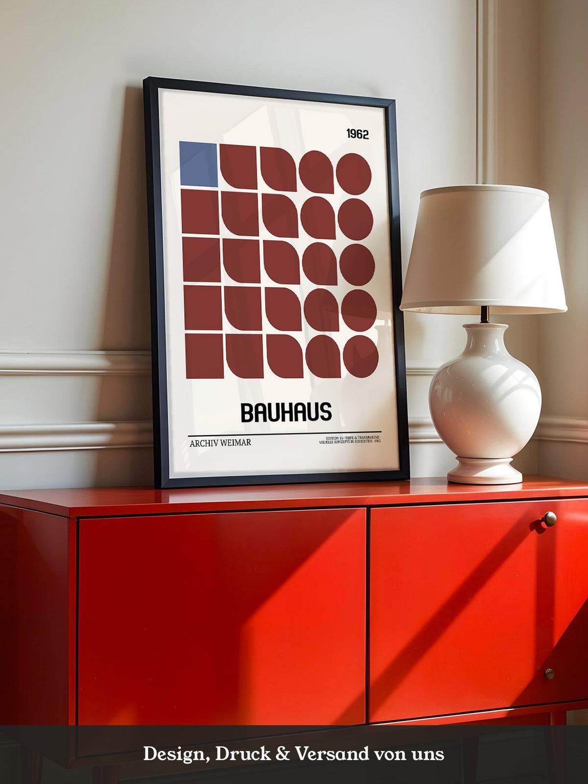 Bauhaus Geometrie Retro Braun