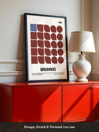 Bauhaus Geometrie Retro Braun