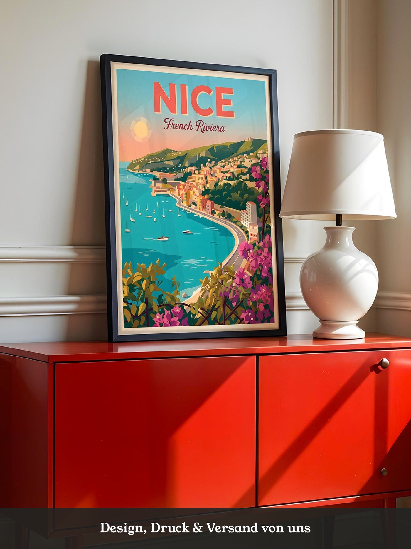 Nizza Küste Retro-Stil