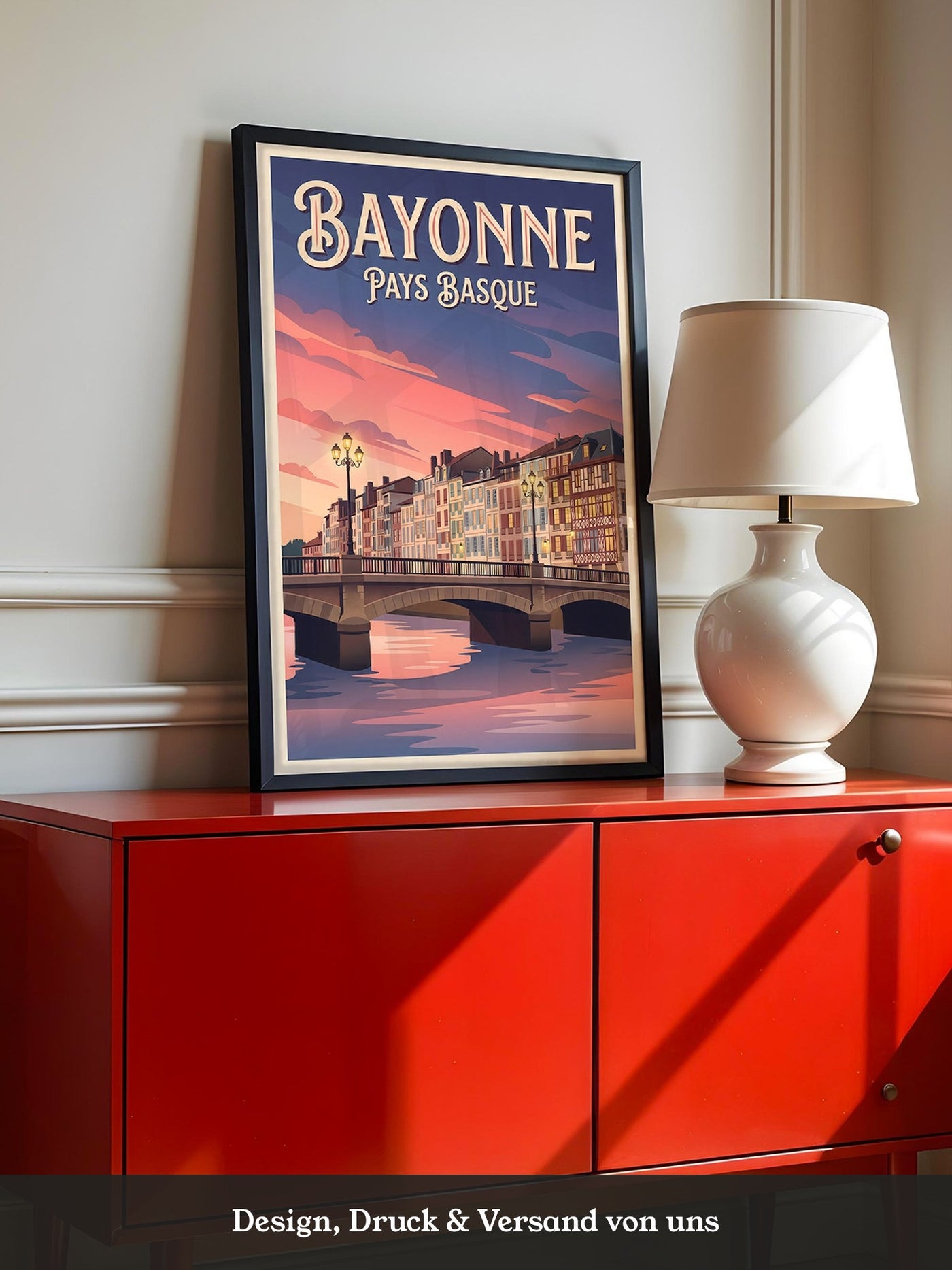 Bayonne Brücke Abenddämmerung