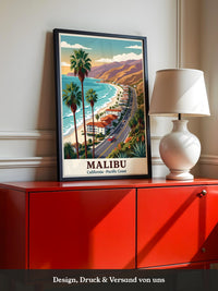 Malibu Küstenstraße Retro Stil