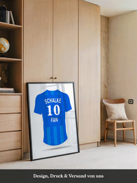 Blaues Trikot Rückansicht