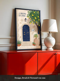 Limonen Haustür Illustration