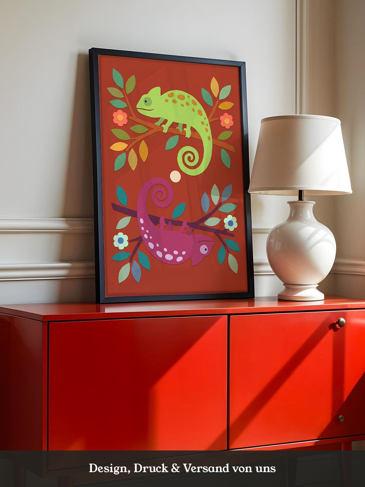 Chamäleon Natur Illustration Bunt