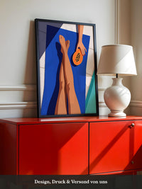 Papaya Blau Illustration