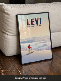 Wintersport Idylle Pastell