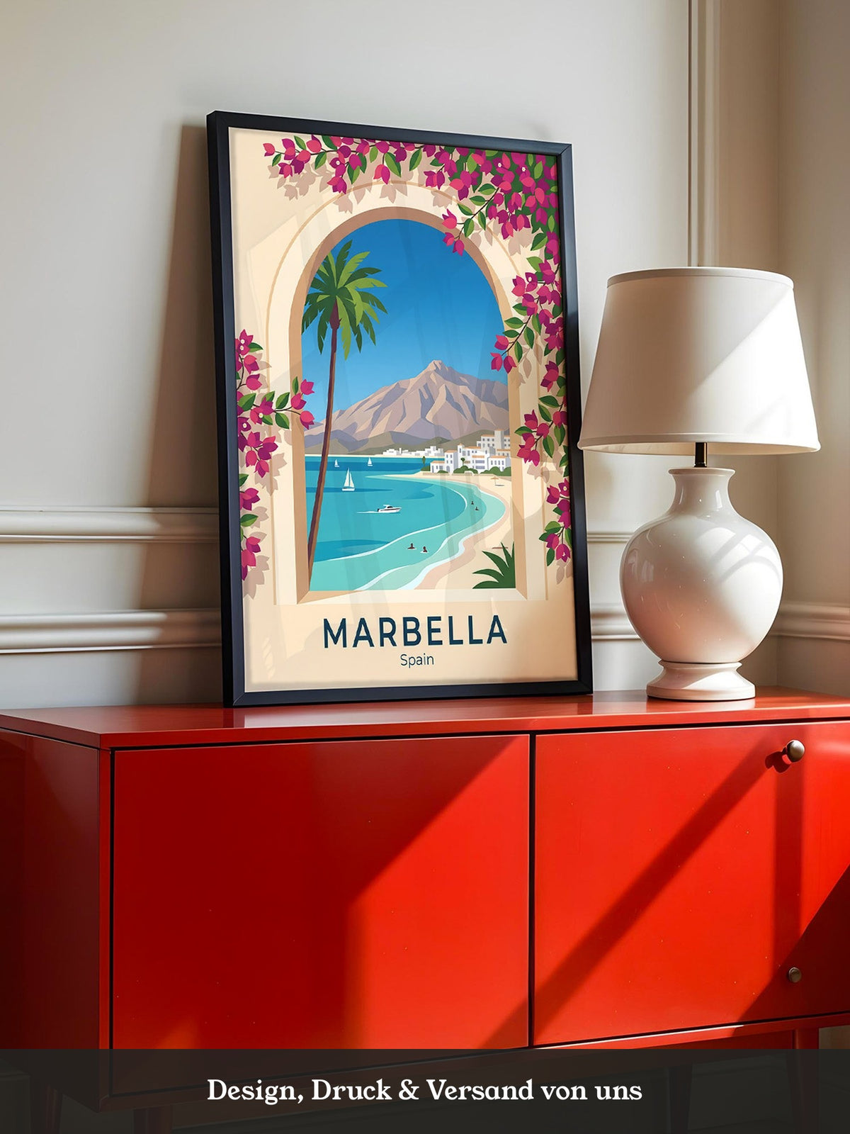 Marbella Küstenblick Bougainvillea