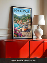 Mallorca Hafen Tram Retro