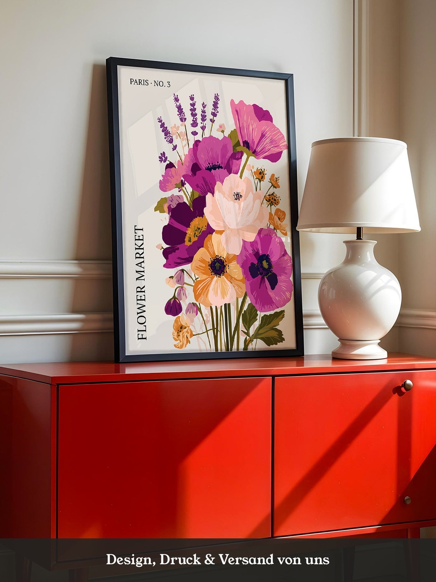 Bunte Blumen Strauß Paris