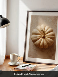 Kürbis beige Draufsicht