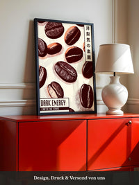 Kaffeebohnen Vintage Illustration