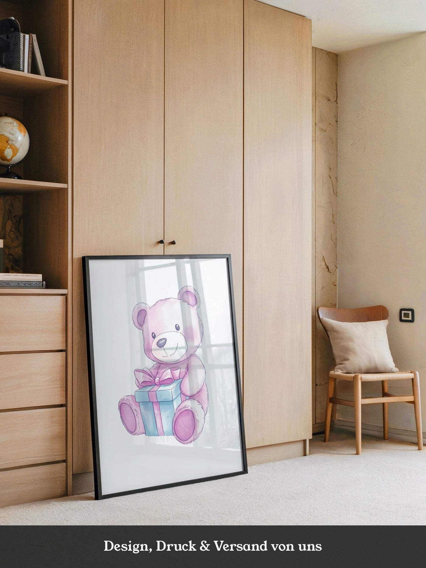 Teddybär Geschenk Pastellfarben