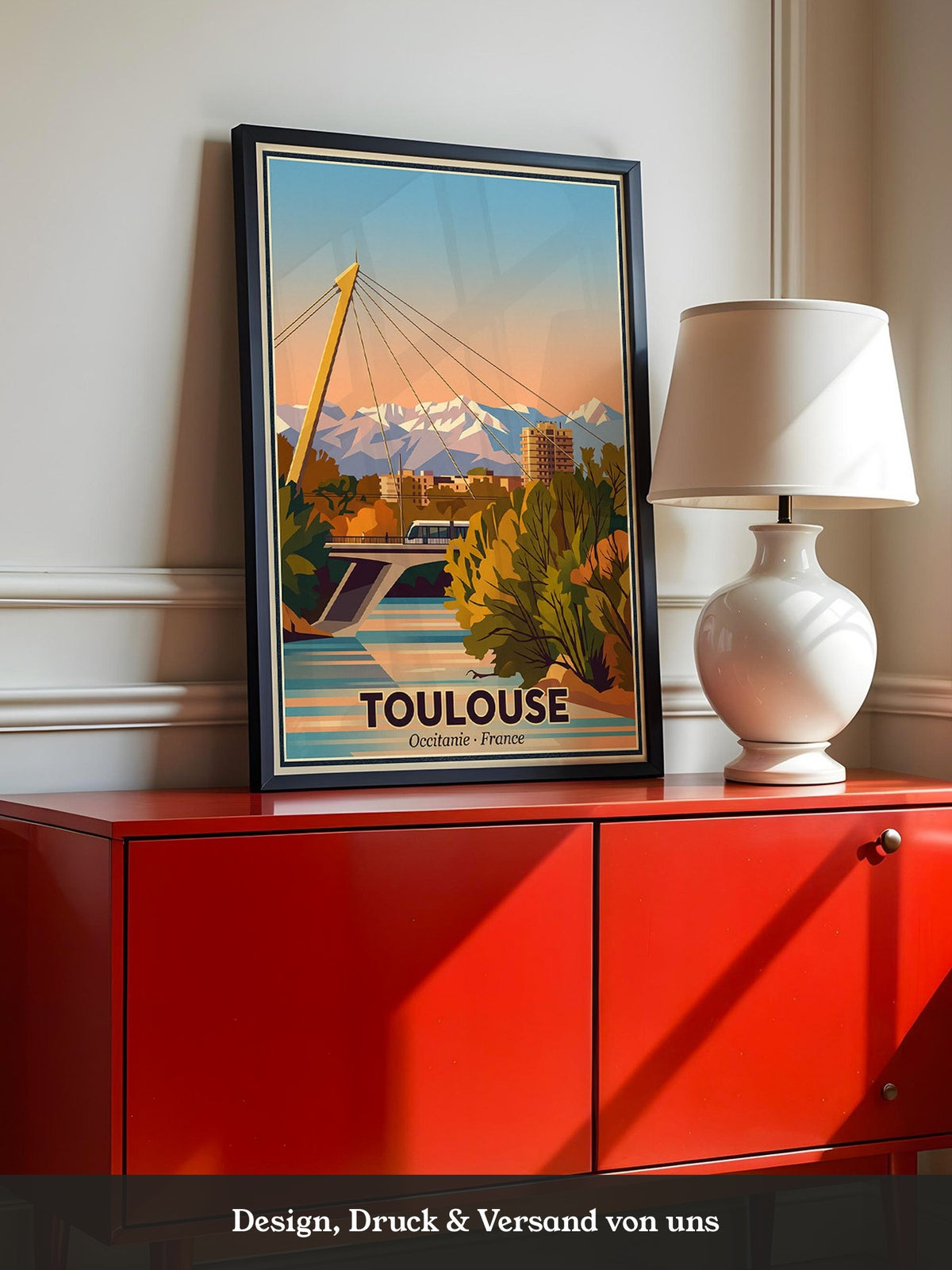 Toulouse Brücke Abendstimmung