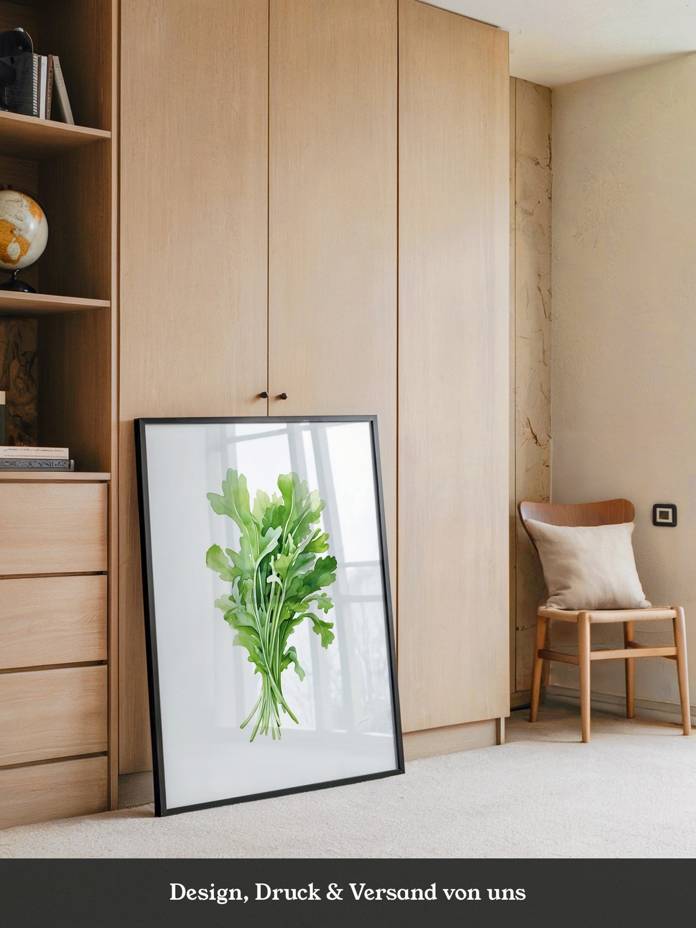 Rucola Aquarell Grünnuancen