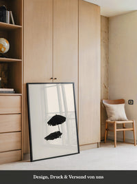 Sonnenschirm minimalistisch Schatten