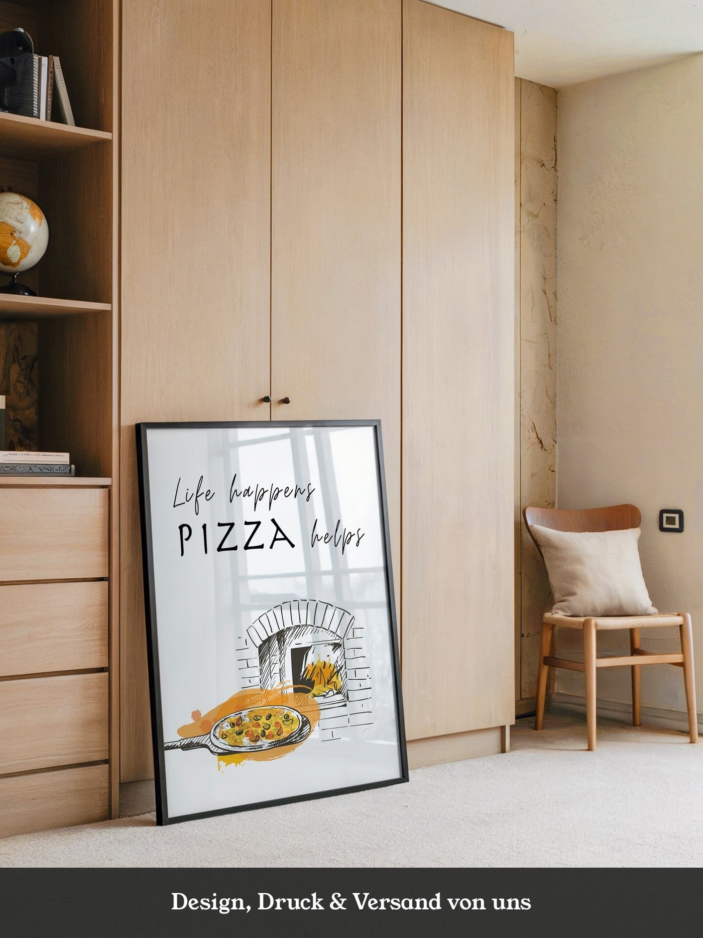 Pizzaofen Skizze warm