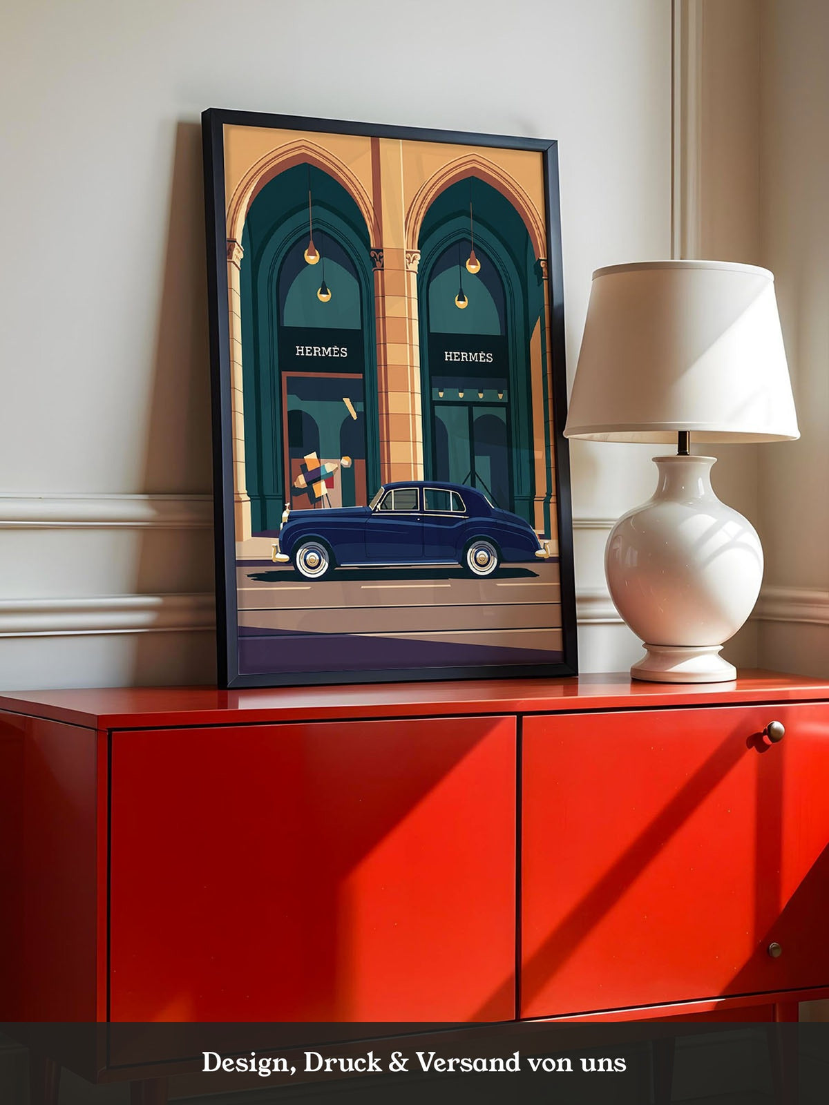 Luxuswagen Bauhaus Illustration