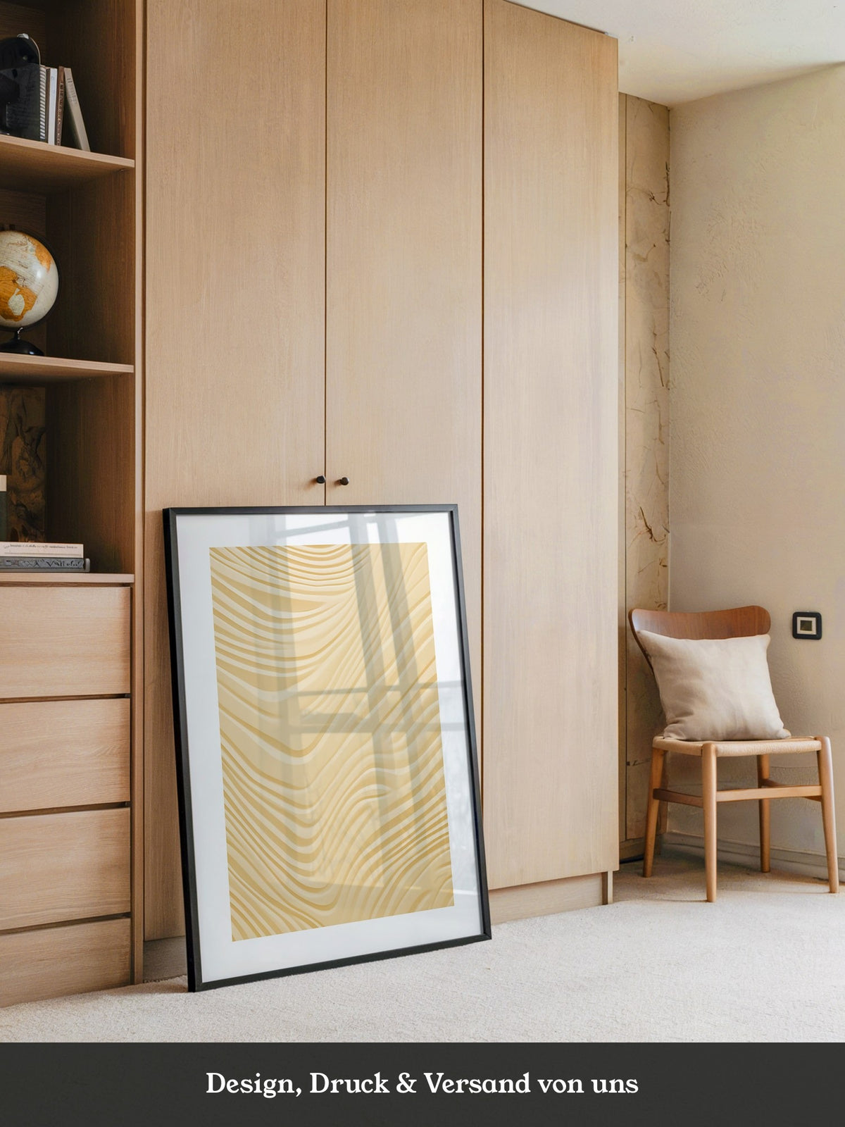 Wellenstruktur Beige