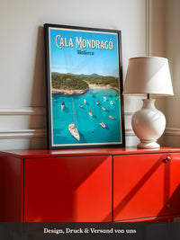 Cala Mondragó Küste Segelboote