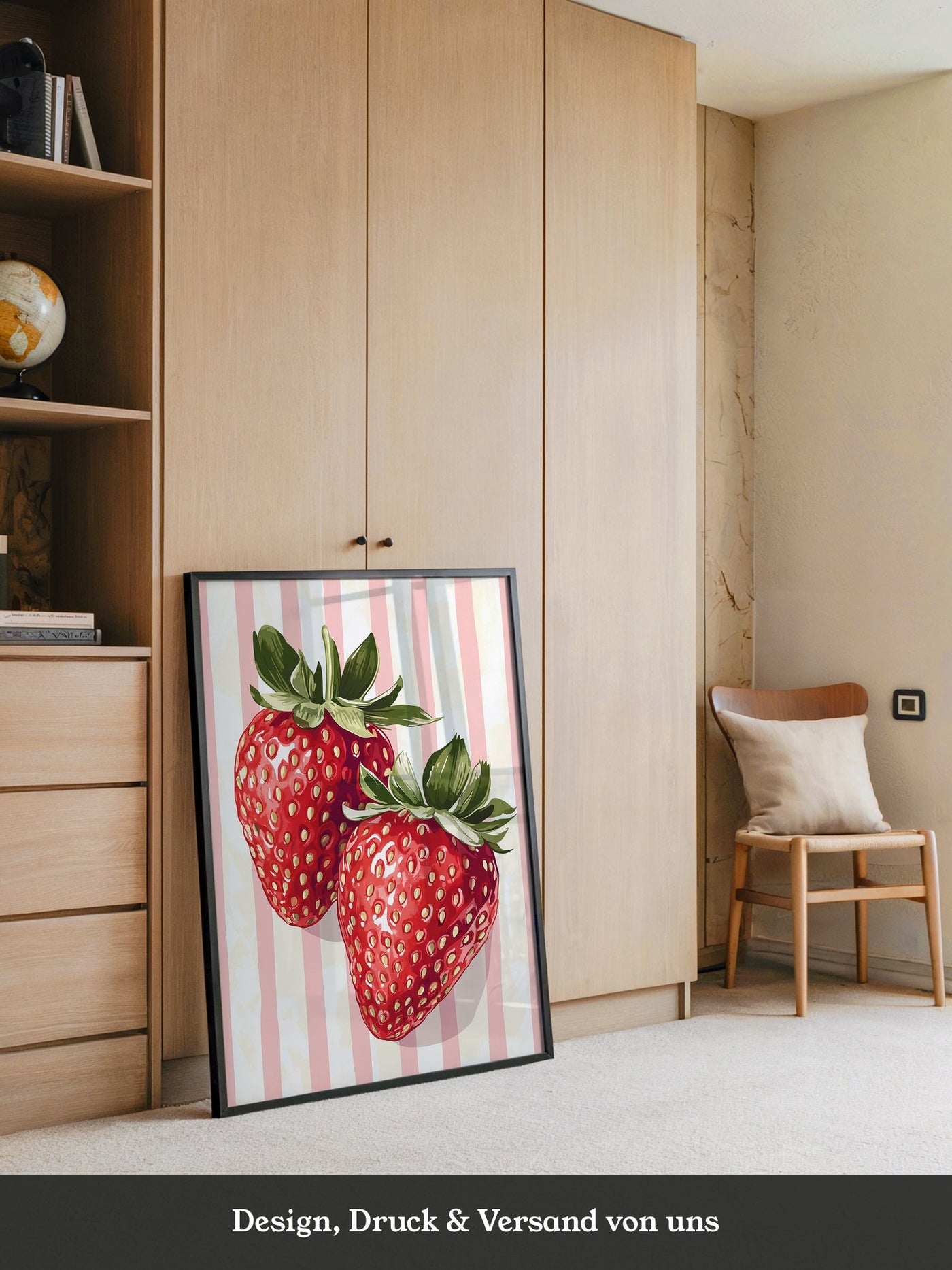 Erdbeeren gestreift Vintage