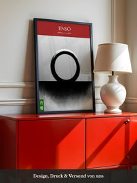Enso Kreis schwarz weiß minimalistisch