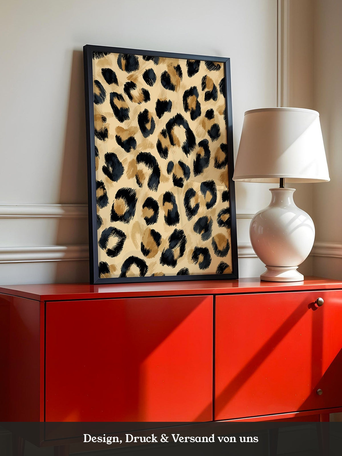 Leopardenmuster Wild Pinselstrich