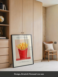 Pommes Frites Illustration Retro