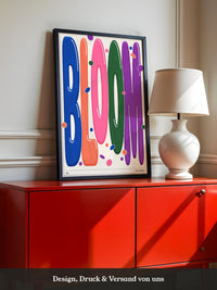 Bloom Farbenfrohes Typografie Design
