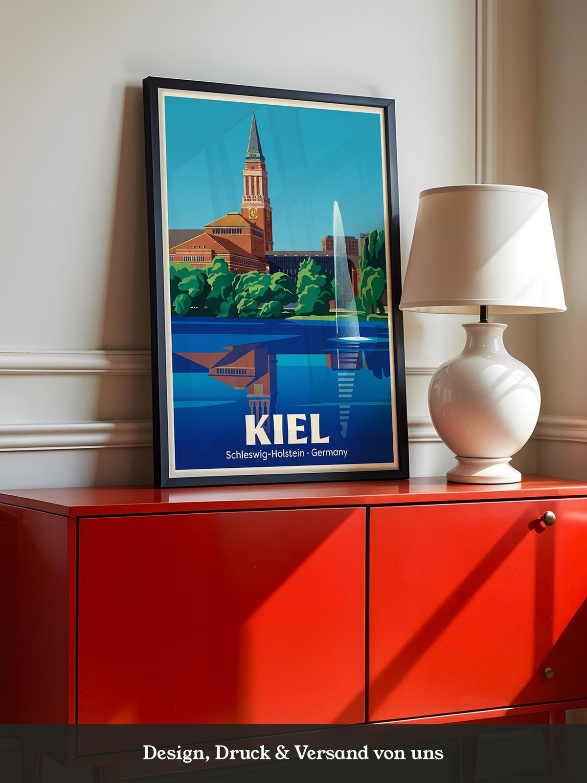 Kiel Gebäude Spiegelung Art Deco