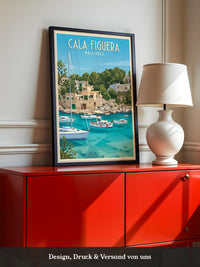 Cala Figuera Bootshafen Retro