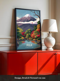 Mount Fuji Herbstfarben