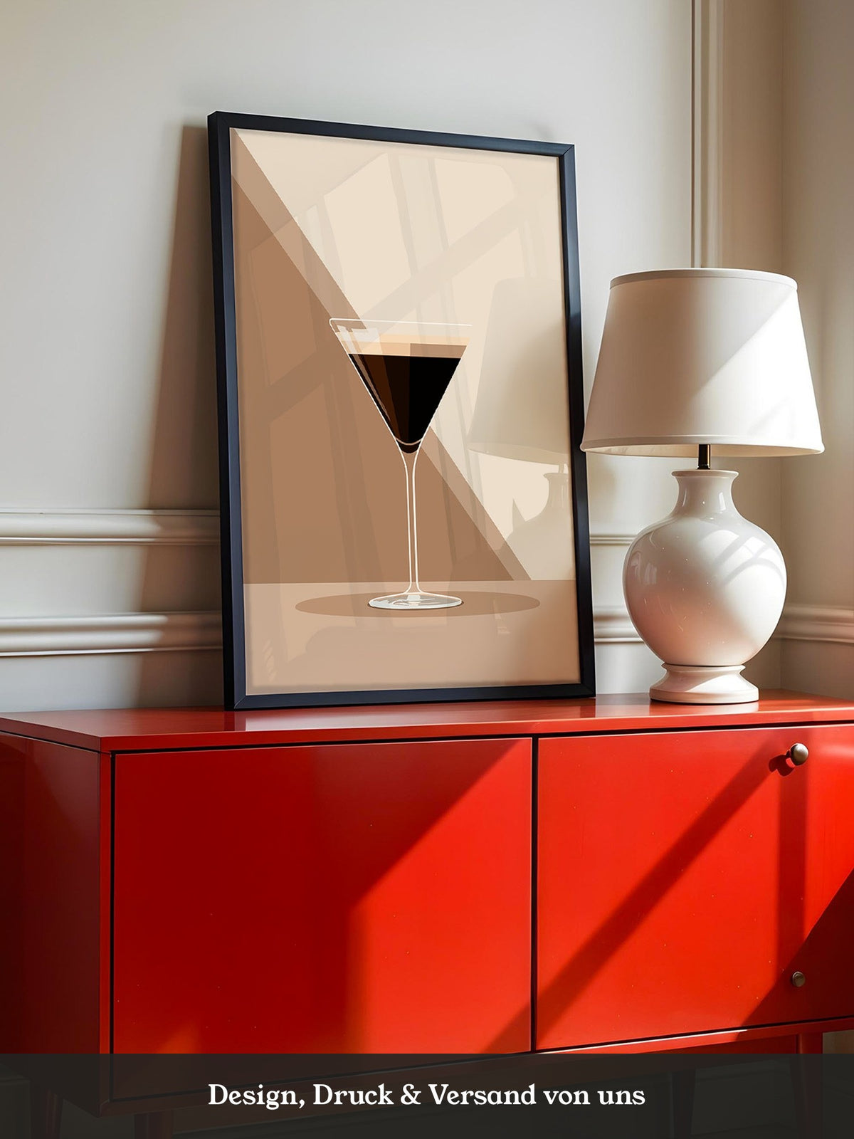 Espresso Martini grafisch stilisiert