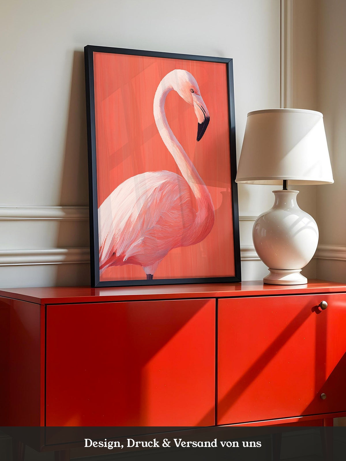 Flamingo Illustration rosa