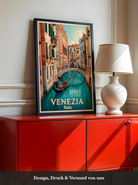 Venedig Gondel Kanal Retro