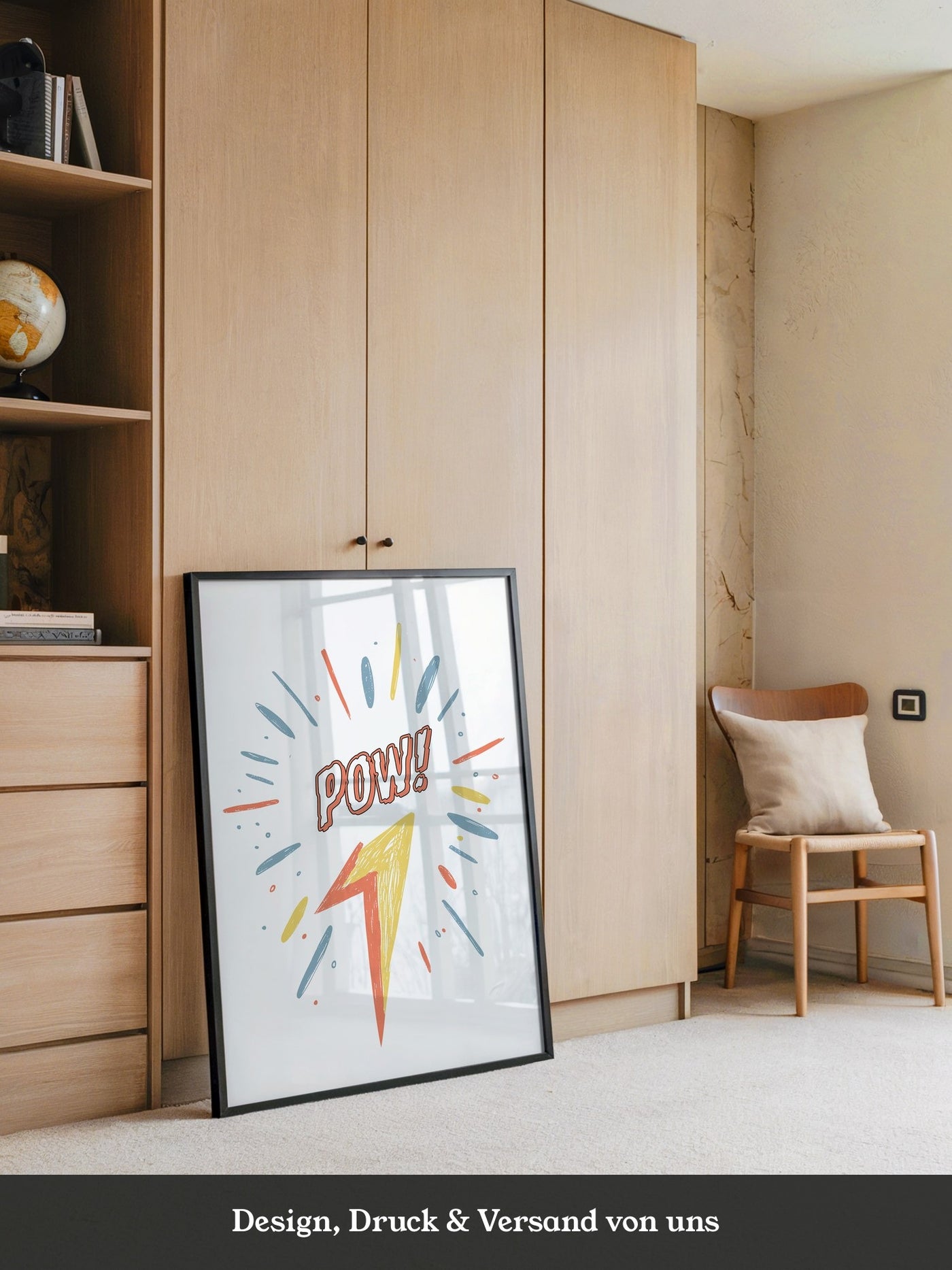 Comic-Blitz Pop-Art Farbig