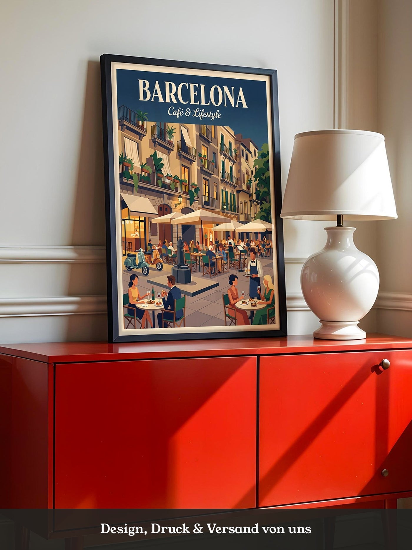 Barcelona Café Leben Retro-Charme