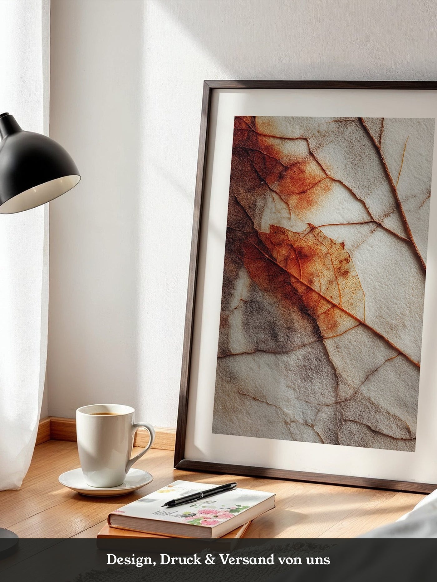 Herbstblatt Struktur Vintage