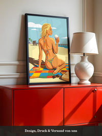 Beach Vibes Sommer Illustration