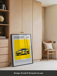 Ferrari Testarossa Gelb Retro