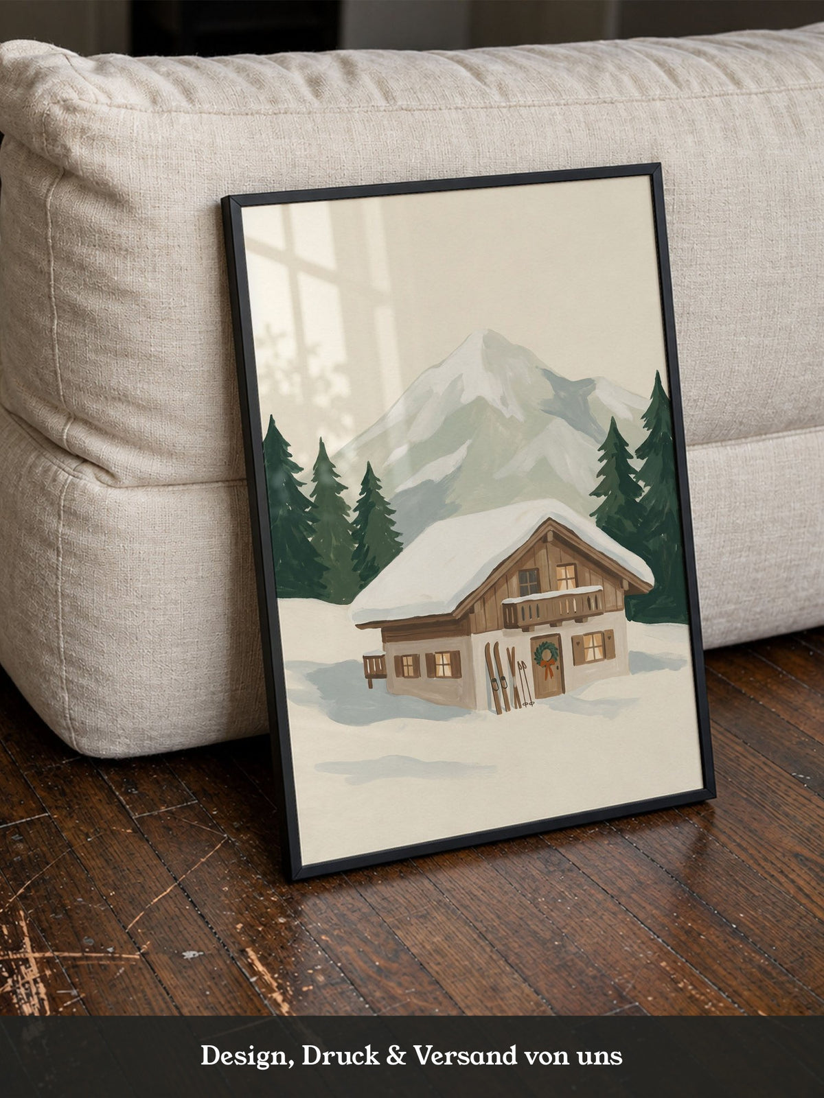Winterhütte am Berg