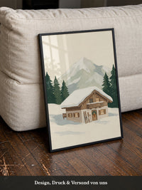 Winterhütte am Berg