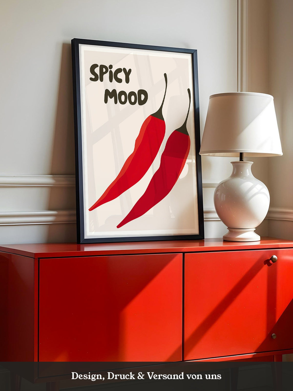 Chilischoten Grafik Rot